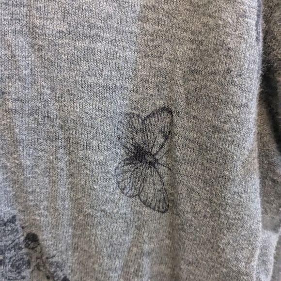 Skull Cashmere Cotton Sweater Top - Picture 4 of 5